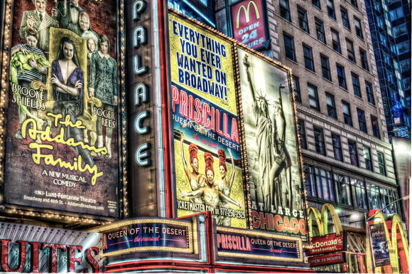 Billboard in Times Square, New York HDR