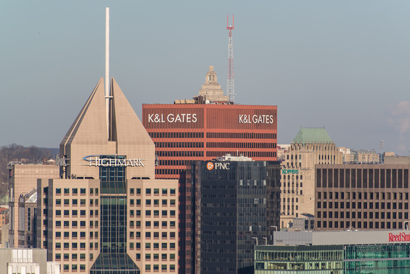The Highmark and K&L Gates buildings in downtown Pittsburgh