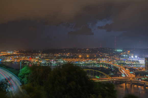 Lightning over Pittsburgh from Mt. Washington in the Spring 2014 004