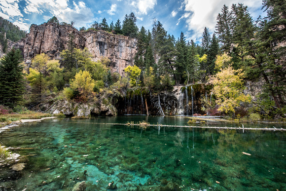 Hanging Lake on a beautiful afternoon in Colorado