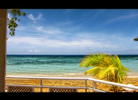 View from the beach bar in Jamaica HDR