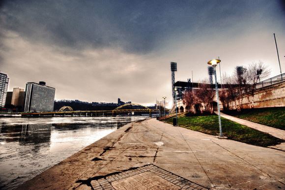 North Shore walkway by PNC Park HDR
