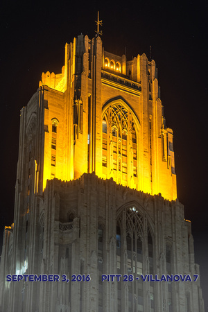 Victory Lights - Cathedral of Learning - Villanova - Score