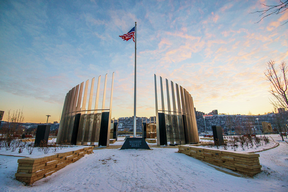 World War II Memorial on the North Shore of PIttsburgh HDR
