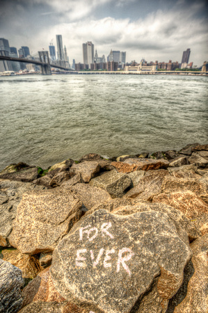 Manhattan Skyline from Brooklyn Bridge Park HDR