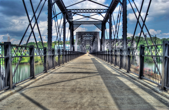 Hot Metal Bridge in the South Side of Pittsburgh HDR