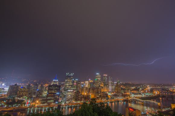 Lightning over Pittsburgh from Mt. Washington in the Spring 2014 032