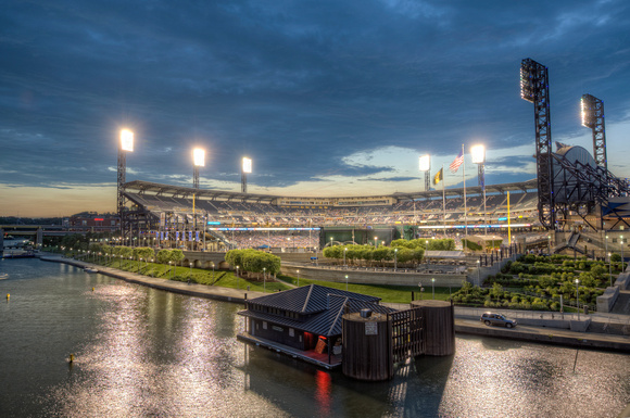 PNC Park at the blue hour HDR