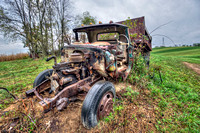 Front of old truck HDR