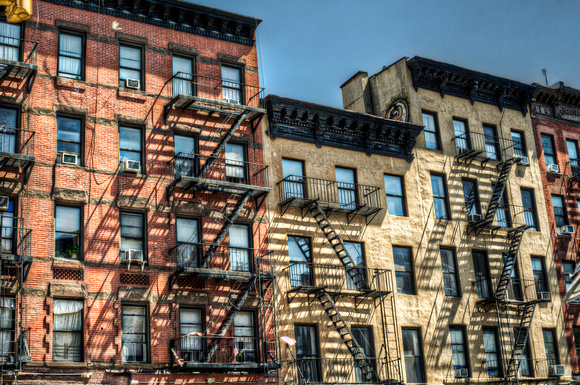 Fire escapes in Manhattan HDR