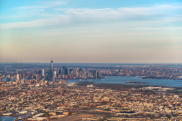 New Jersey and New York City from above