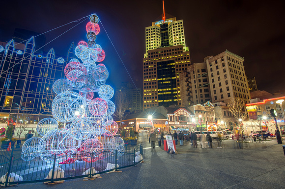 Christmas in Market Square in Pittsburgh HDR