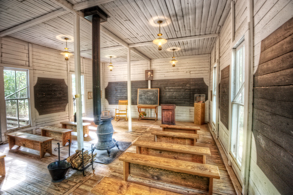 Schoolhouse at the Log Cabin Village HDR