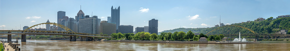 Panorama from the North Shore in Pittsburgh
