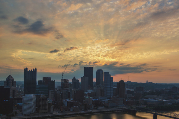 Sunrise over Mt. Washington in Pittsburgh
