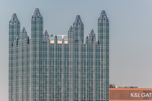 The spires of PPG Place in Pittsburgh