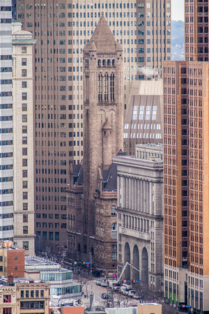 Courthouse and City County Building in downtown Pittsburgh