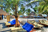 Beach chairs at Dreams Punta Cana