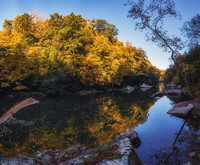 Panoramic reflections of McConnells Mill State Park