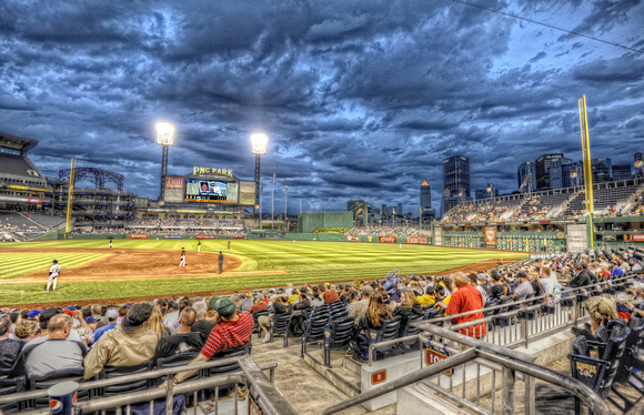 PNC Park and Pittsburgh skyline HDR