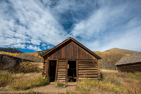 The old ghost town of Ashcroft, Colorado, in the fall - 1