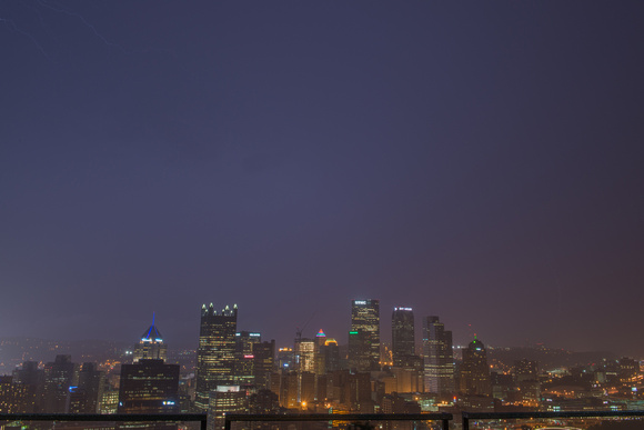 Lightning over Pittsburgh from Mt. Washington in the Spring 2014 011