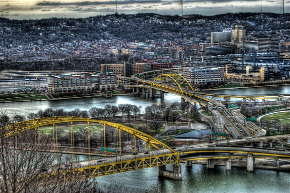 The Point in Pittsburgh during fall HDR