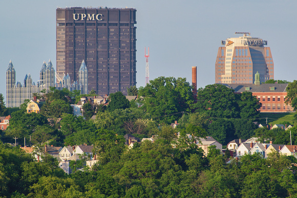 Pittsburgh skyline over the Mt. Washington hilltop