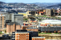 The Civic Arena demolition from Grandview Park HDR