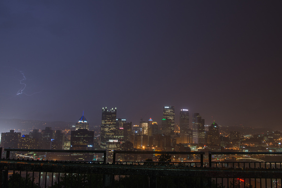 Lightning over Pittsburgh from Mt. Washington in the Spring 2014 009