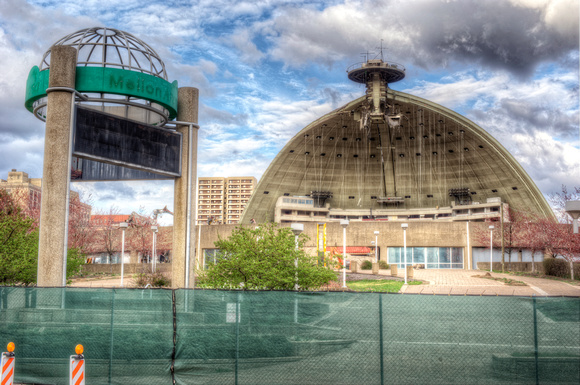 The demolition of the Civic Arena from below in HDR