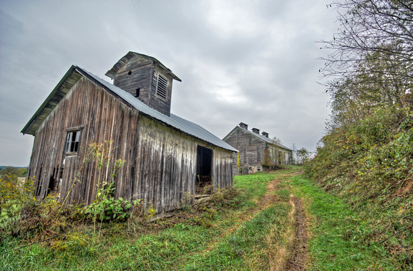 Pathway by barns HDR