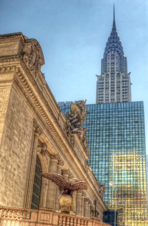 Grand Central Terminal and the Chrysler Building in HDR