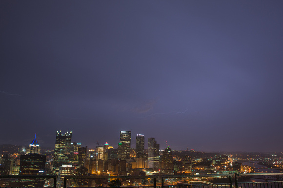 Lightning over Pittsburgh from Mt. Washington in the Spring 2014 020