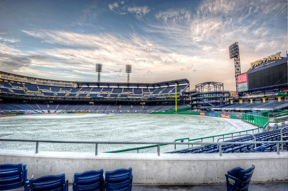 Snow covered PNC Park HDR