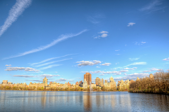 Wide angle reflections in the Jacqueline Kennedy Onassis Reservoir HDR