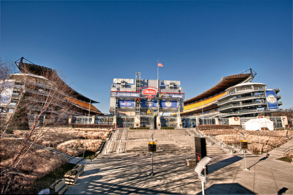 Winter Classic signs on Heinz Field HDR