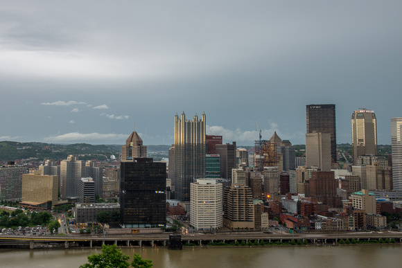 Lightning strikes over Pittsburgh during a storm (8 of 8)
