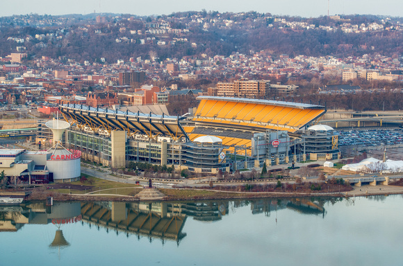 Heinz Field in Pittsburgh from the Duquesne Incline Station