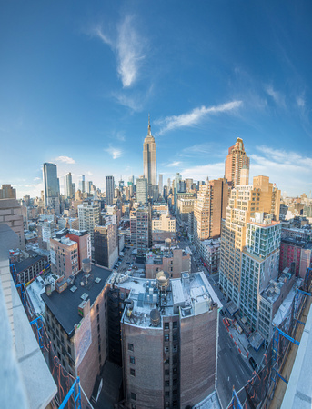 A panorama from the roof of 230 Fifth Avenue in New York City