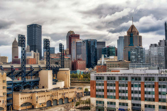 View of the Pittsburgh skyline from the North Shore HDR