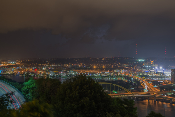 Lightning over Pittsburgh from Mt. Washington in the Spring 2014 002