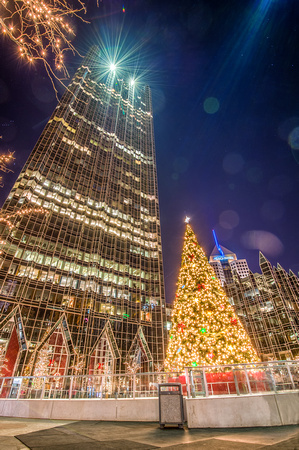 The PPG Christmas tree and the tower HDR