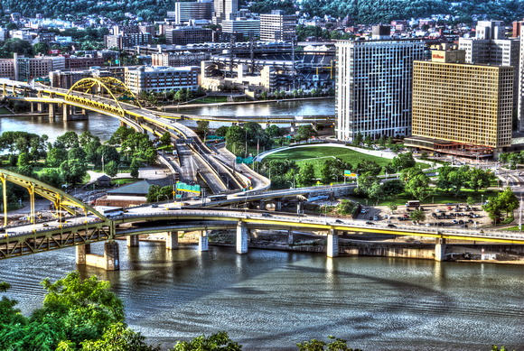The Point in Pittsburgh during the day HDR