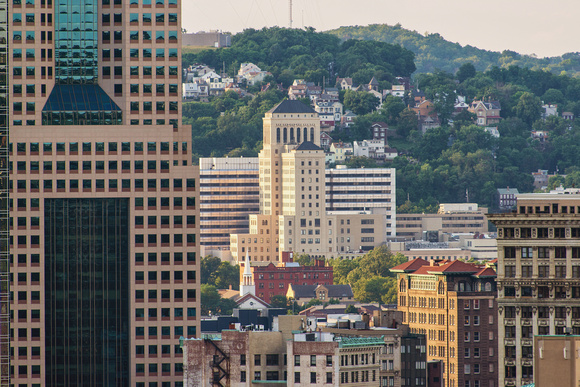Allegheny General Hospital and the North Side from downtown Pittsburgh