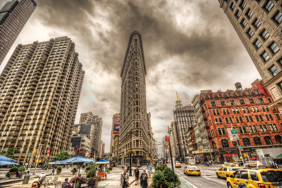 Flat Iron Building in New York City HDR