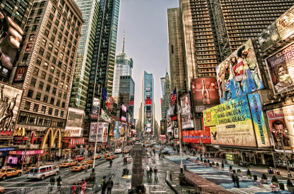 Times Square in the morning HDR