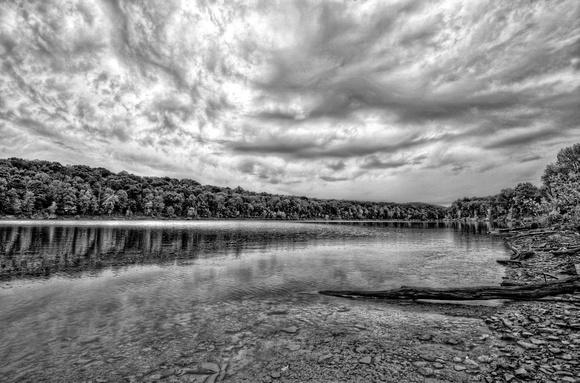 Crooked Creek Park B&W HDR