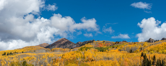 McClure Pass shines with fall colors in Crested Butte, Colorado