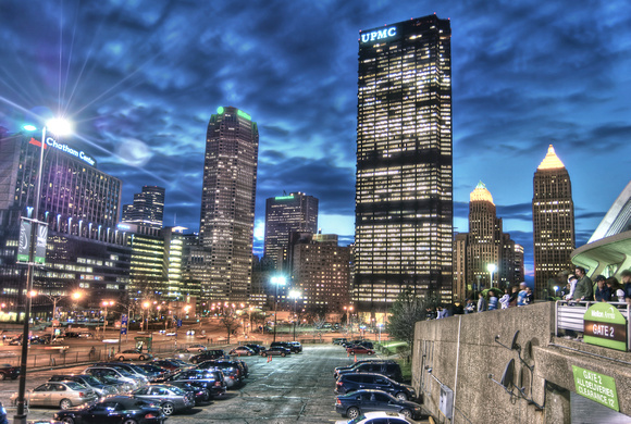 View from Mellon Arena towards downtown HDR